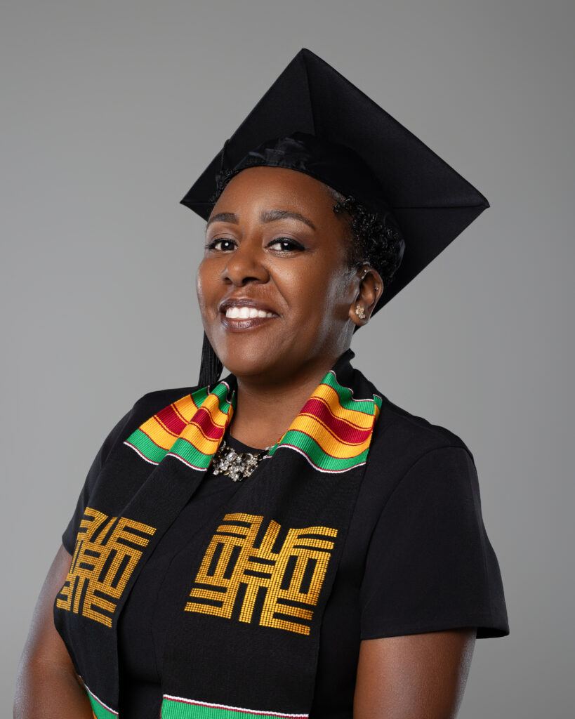 lady in cap and gown